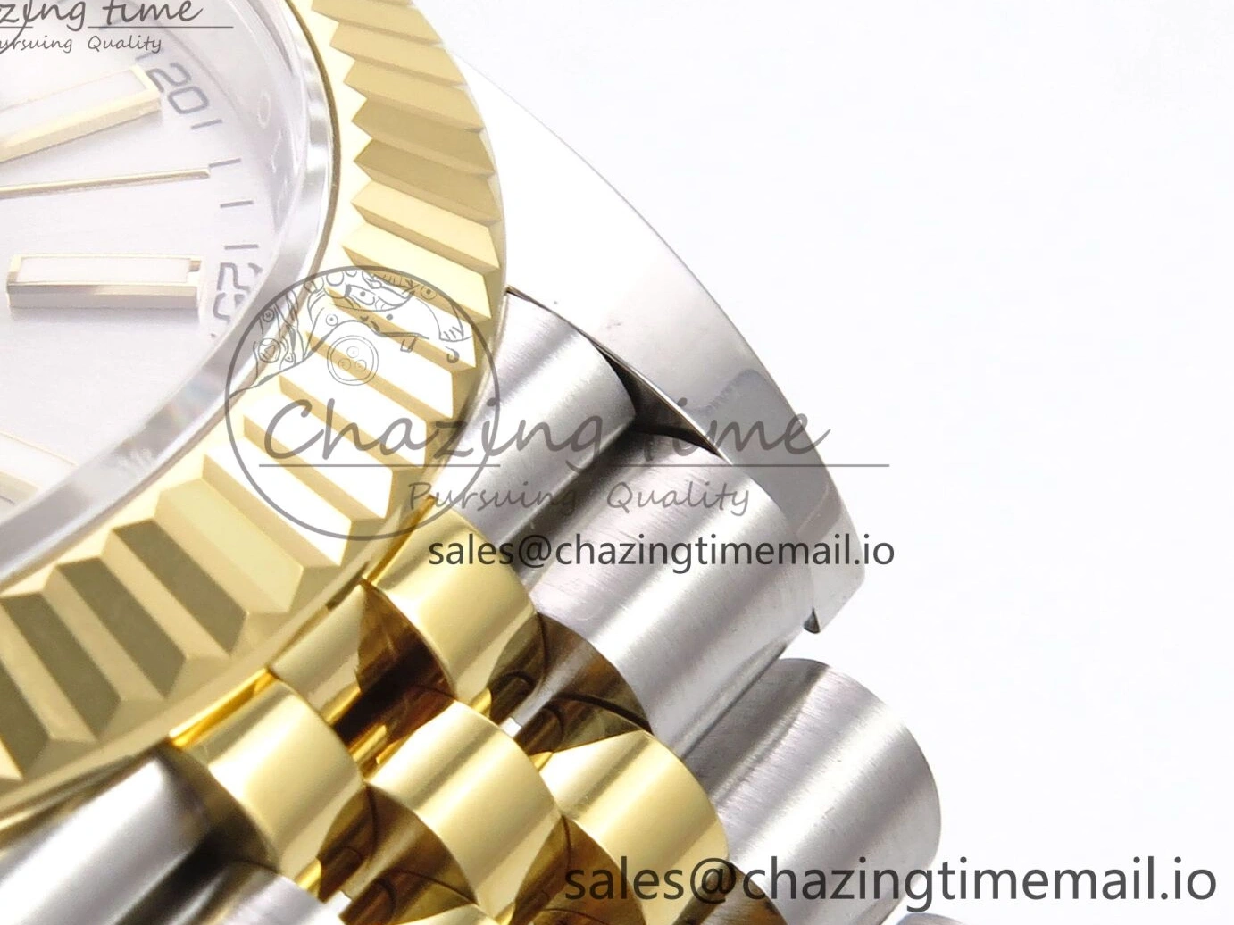 Silver 126333 Best DateJust 41 Edition A3235 SS Stick on YG EWEF Dial Jubilee Bracelet 0118